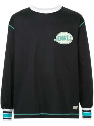 Shop A(lefrude)e Owl Patch Sweatshirt In Black