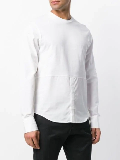 Shop Dsquared2 Hybrid Shirt Top In White