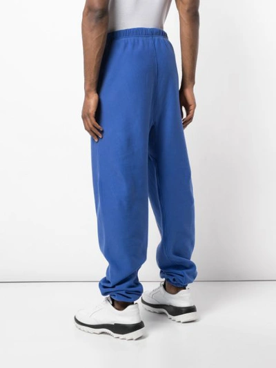 Shop Heron Preston Logo Track Pants In Blue