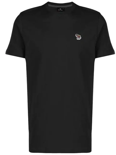 Shop Ps By Paul Smith Zebra Logo T-shirt In Black