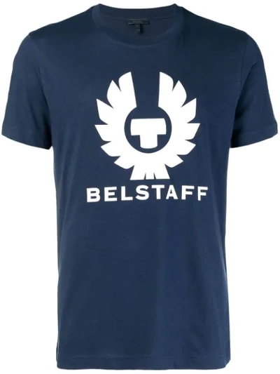 Shop Belstaff Logo Print T-shirt - Blue