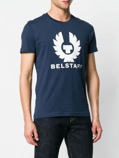 Shop Belstaff Logo Print T-shirt - Blue