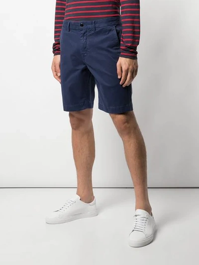 Shop Alex Mill Classic Wash Chino Shorts In Blue