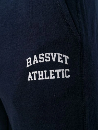 Shop Rassvet X Russel Athletic Track Pants In 2 Navy