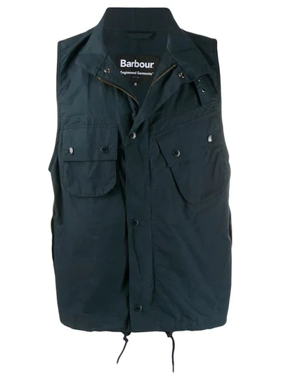 Shop Barbour X Engineered Garments 'arthur' Weste - Blau In Blue