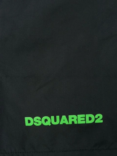 Shop Dsquared2 Icon Logo Swim Shorts In Black