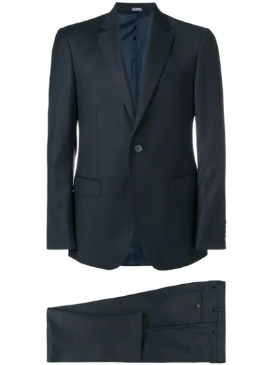 Shop Lanvin Classic Fitted Suit In Blue