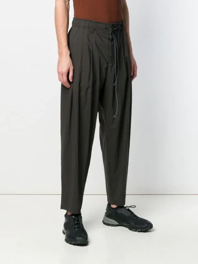 Shop Attachment Drop-crotch Trousers - Black