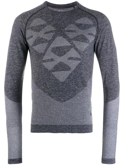 Shop Kiko Kostadinov Geometric Slim Jumper In 3  Grey