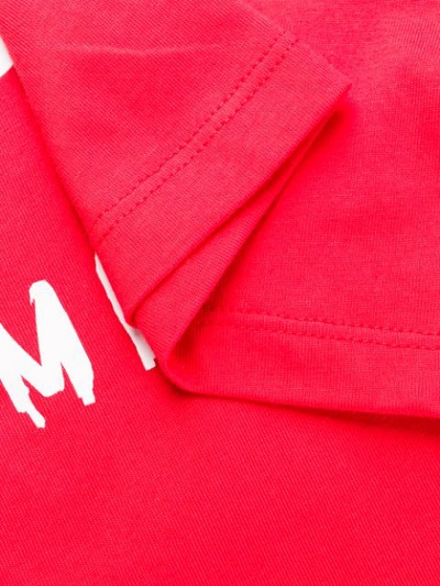 Shop Msgm T-shirt Mit Logo - Rot In Red