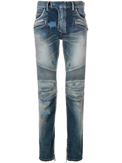 slim fit biker jeans