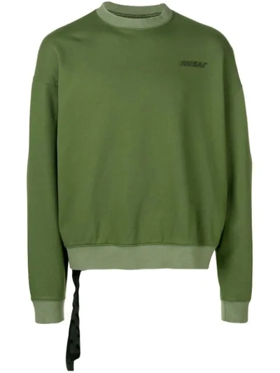Shop Ben Taverniti Unravel Project Logo Print Sweatshirt In Green