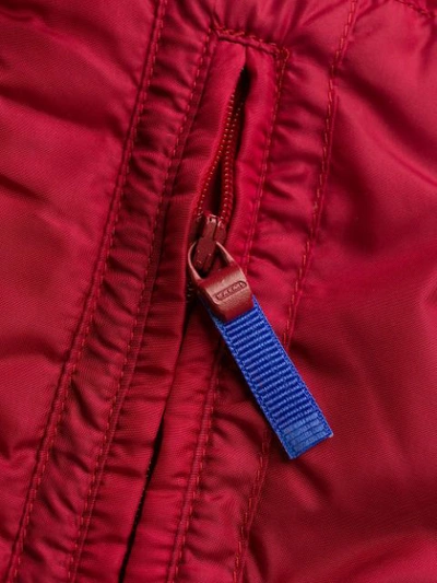 Aspesi Zipped Gilet Jacket In Red