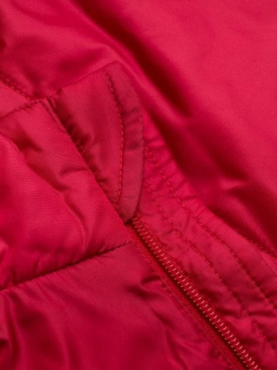 Aspesi Zipped Gilet Jacket In Red