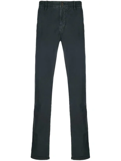 Shop Incotex Classic Chino Trousers In Grey