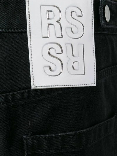 Shop Raf Simons Loose-fit Denim Shorts In Black