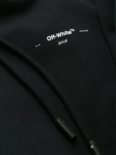 Shop Off-white Logo Hoodie In Black