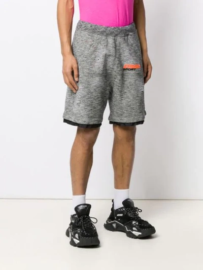 Shop Dsquared2 Classic Track Shorts In Grey