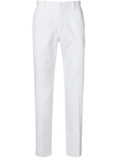 Shop Dolce & Gabbana Chino Trousers In White
