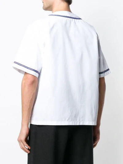Shop Marni Zip-up Shirt In White
