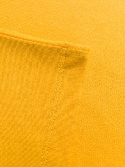 Shop Moncler Logo Print T-shirt In Yellow