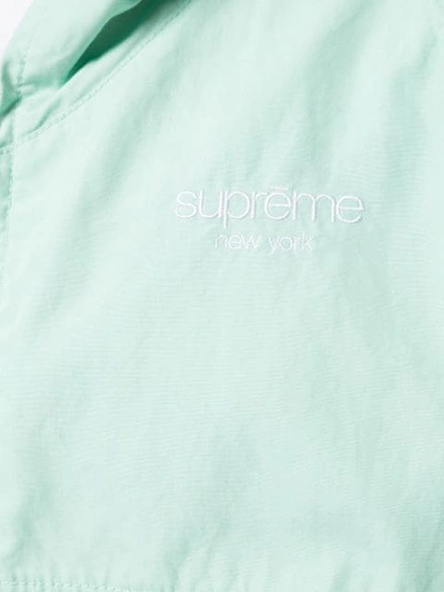 Shop Supreme Hooded Raglan Jacket In Blue