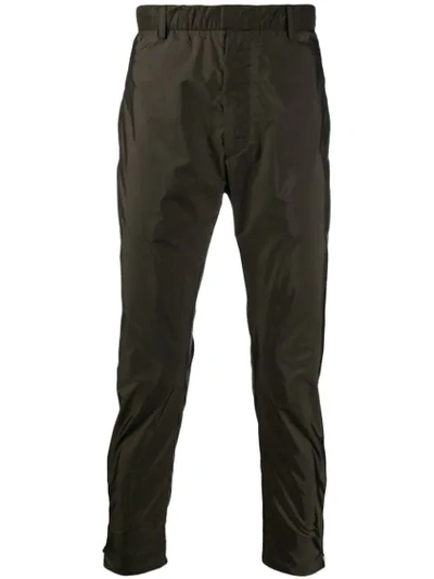 Shop Prada Lightweight Track Trousers In 334 Mimetico