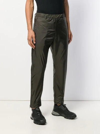 Shop Prada Lightweight Track Trousers In 334 Mimetico