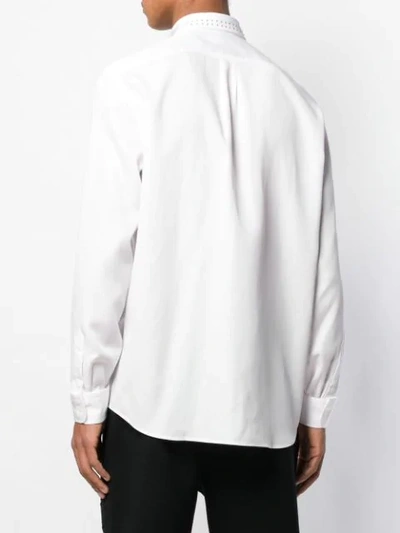 Shop Diesel Stud-embellished Shirt In White