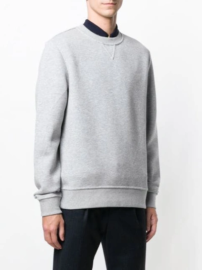 Shop Fay Crew Neck Sweatshirt In Grey
