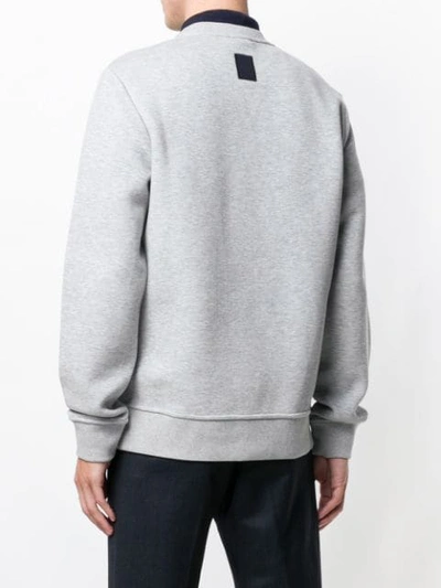Shop Fay Crew Neck Sweatshirt In Grey