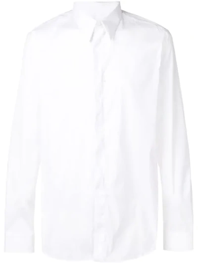 Shop Givenchy Pointed Collar Shirt In White