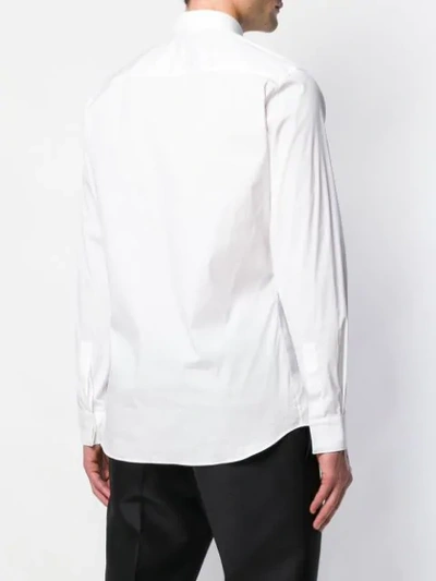 Shop Givenchy Pointed Collar Shirt In White