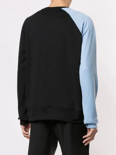 Shop N°21 Colour Block Sweatshirt In Black