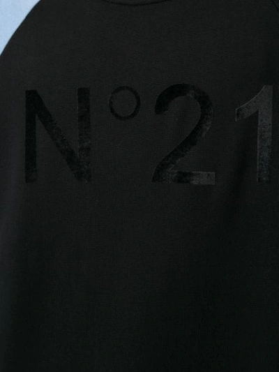 Shop N°21 Colour Block Sweatshirt In Black