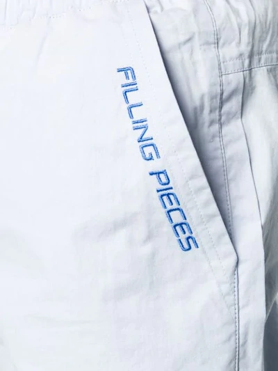 Shop Filling Pieces Jogginghose Mit Logo-stickerei - Blau In Blue
