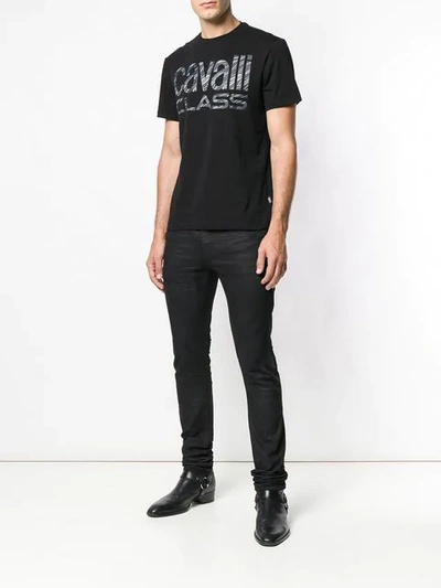 Shop Cavalli Class Logo T In Black