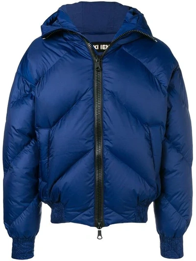 Shop Ienki Ienki Short Puffer Jacket In Blue