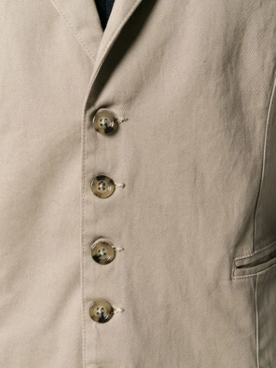 buttoned waistcoat