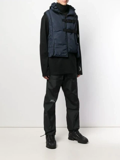 A-COLD-WALL* HOODED PADDED VEST - 蓝色