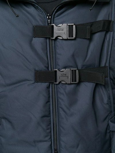 Shop A-cold-wall* Hooded Padded Vest In Blue