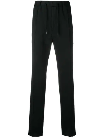 Shop Fendi Drawstring Track Pants In Black