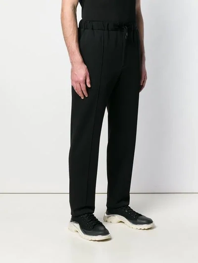 Shop Fendi Drawstring Track Pants In Black