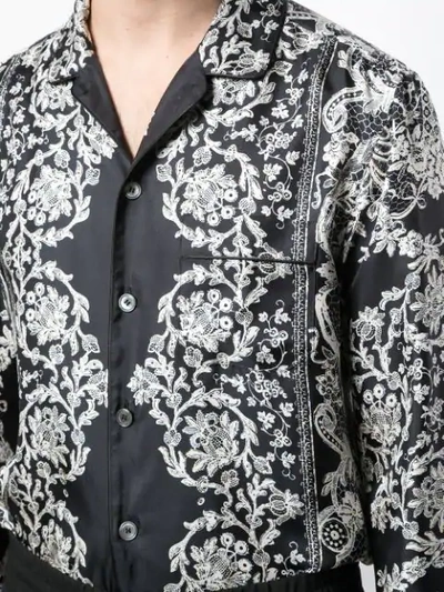 Shop Dolce & Gabbana Printed Pyjama Shirt In Black