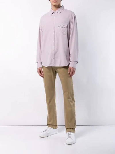 Shop Save Khaki United Flannel Work Shirt In Pink