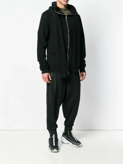 UNRAVEL PROJECT ZIPPED HOODIE - 黑色