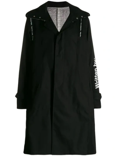 Shop Takahiromiyashita The Soloist Hooded Trench Coat In Black