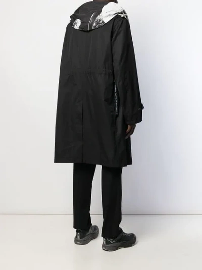 Shop Takahiromiyashita The Soloist Hooded Trench Coat In Black