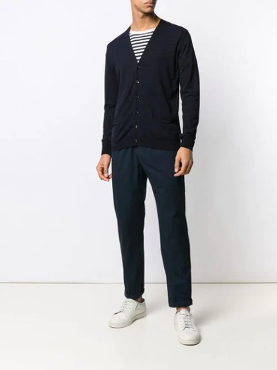 Shop Roberto Collina Classic Cardigan In Blue