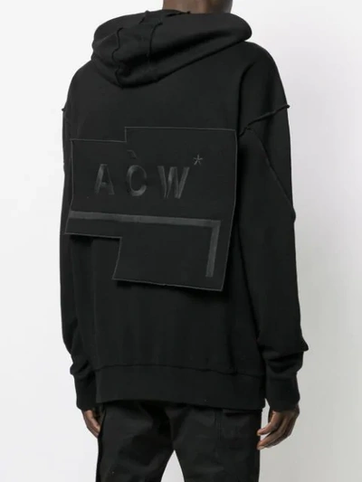 Shop A-cold-wall* Logo Patch Hoodie In Black